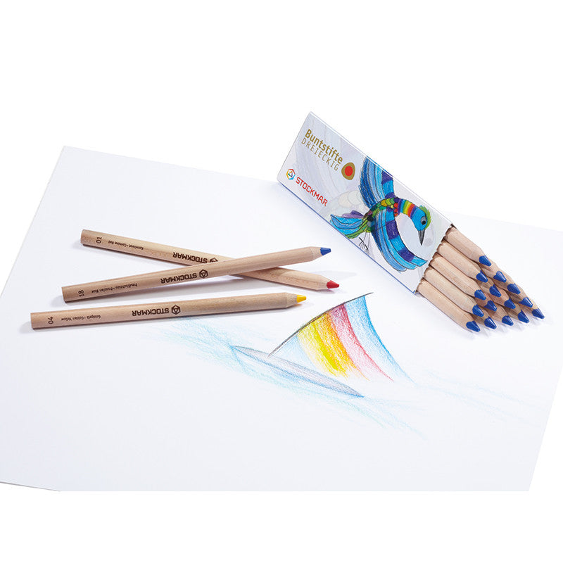Stockmar Buntstifte dreieckig, einzeln, 24 Farben/1 Bleistift