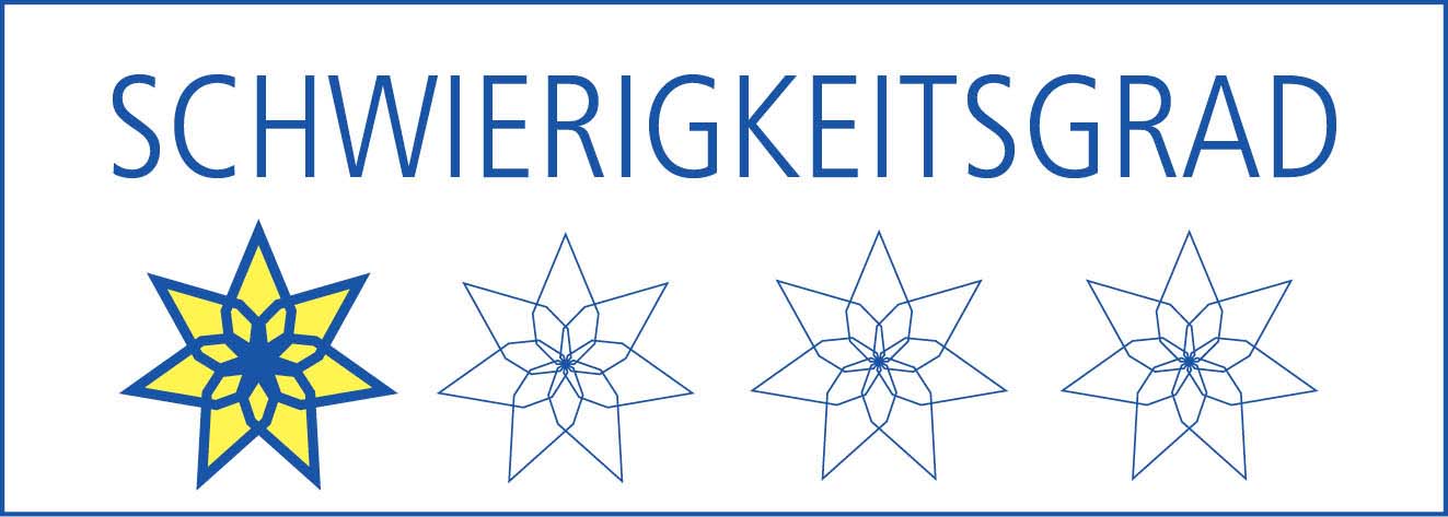 6 kinderleichte FENSTERSTERNE (Tiefblau, Hellgelb, Magenta)