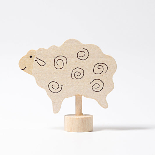 Steckfigur stehendes Schaf