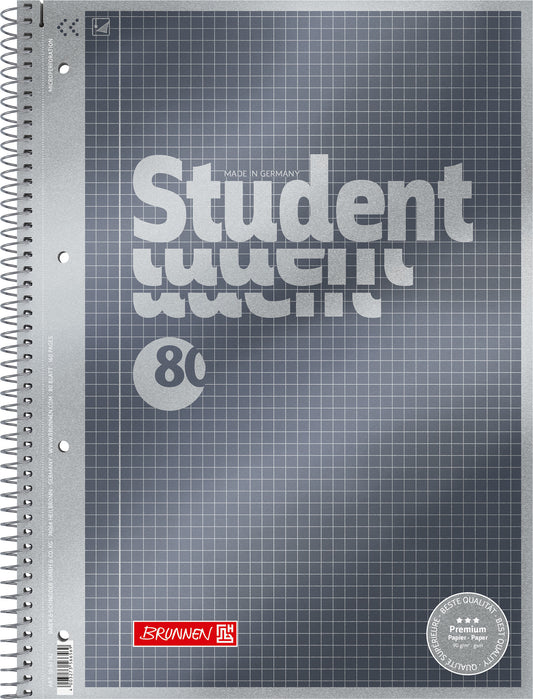 Collegeblock A4 kariert Premium