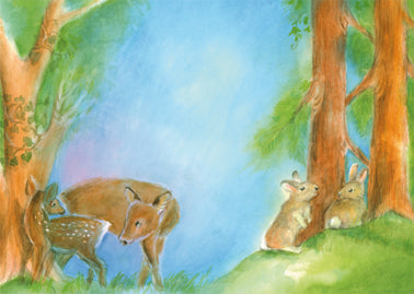 Rehe und Hasen