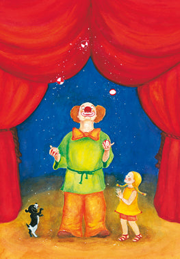 Jonglierender Clown