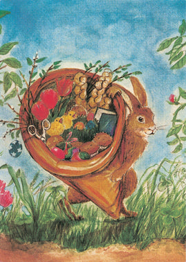 Osterhase mit Wundertüte