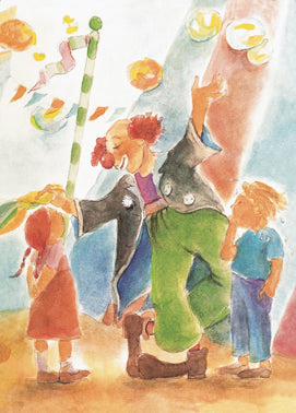 Clown mit Kindern