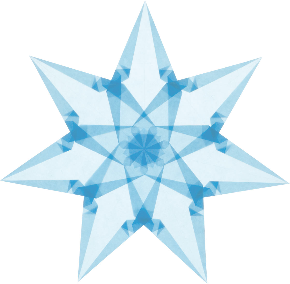 Faszinierende Fenstersterne (Hellblau, Hellgelb, Weiß) Art.-Nr. 014