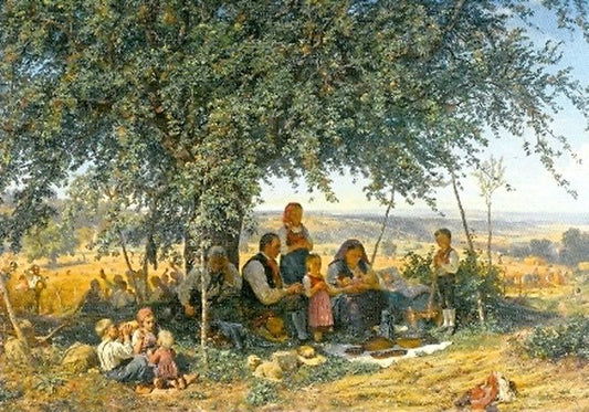 Mittagsruhe in der Ernte, 1830-1900