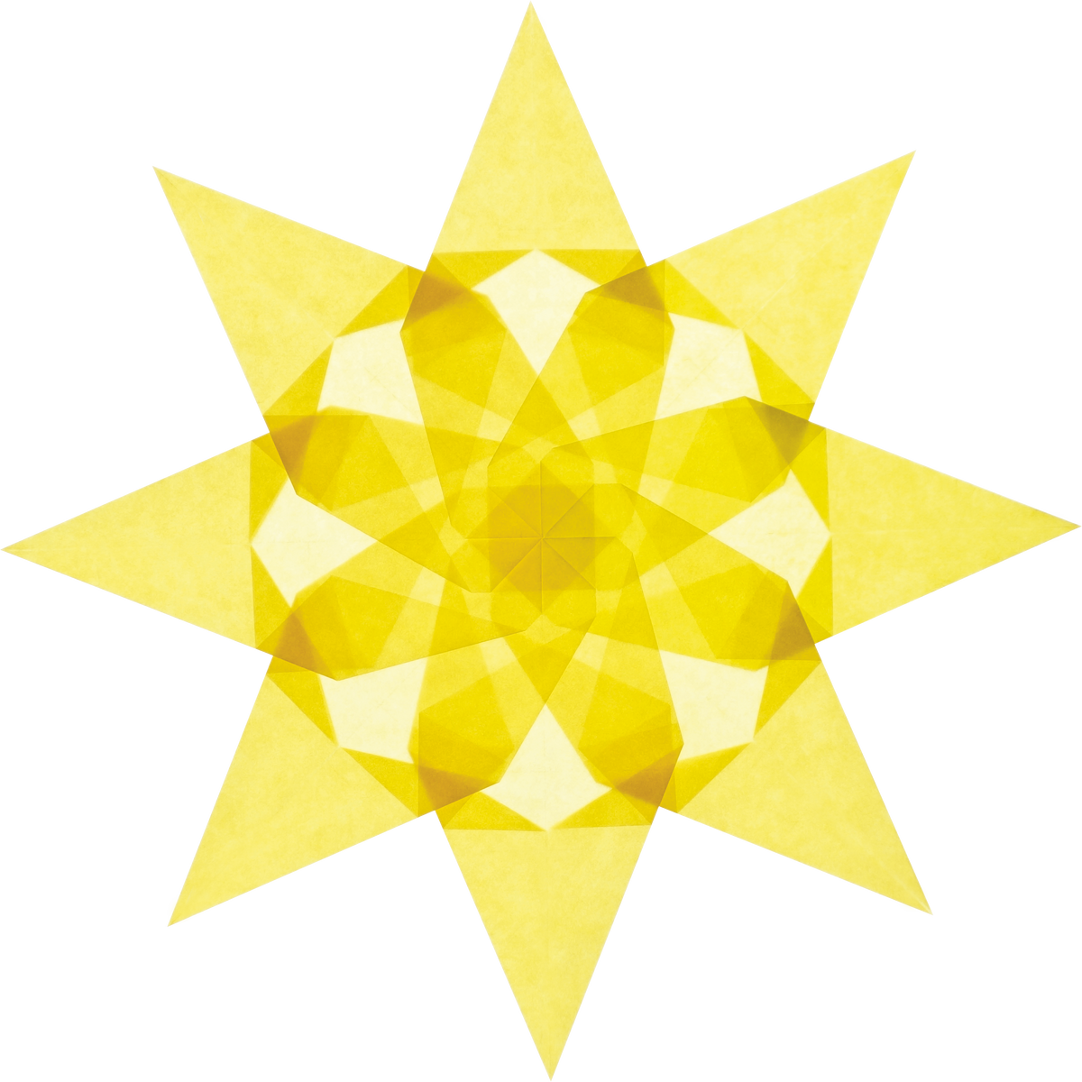 Faszinierende Fenstersterne (Hellblau, Hellgelb, Weiß) Art.-Nr. 014