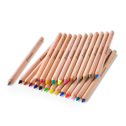Stockmar Buntstifte dreieckig, einzeln, 24 Farben/1 Bleistift