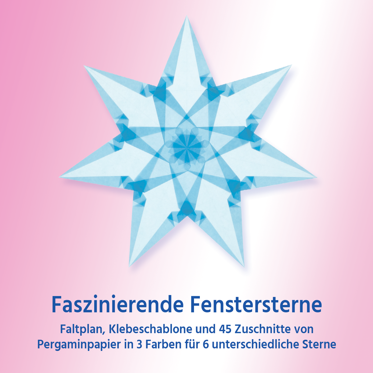 Faszinierende Fenstersterne (Hellblau, Hellgelb, Weiß) Art.-Nr. 014