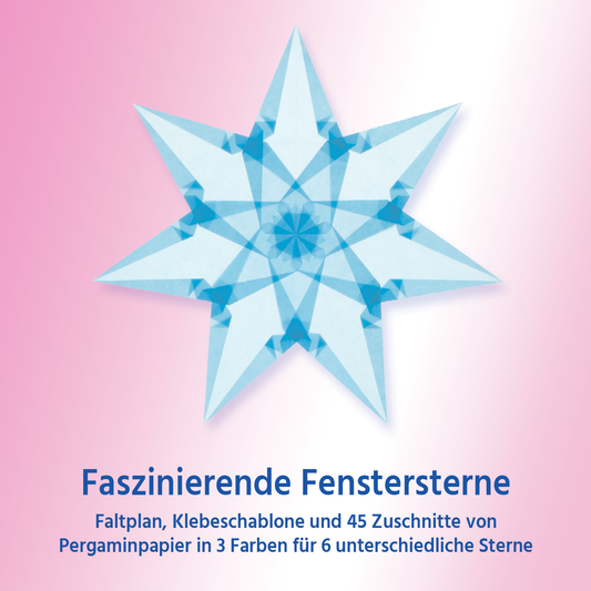 Faszinierende Fenstersterne (Hellblau, Hellgelb, Weiß) Art.-Nr. 014