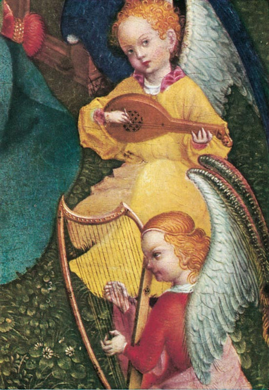 Musizierende Engel (Ausschnitt aus «Maria in der Rosenlaube»)