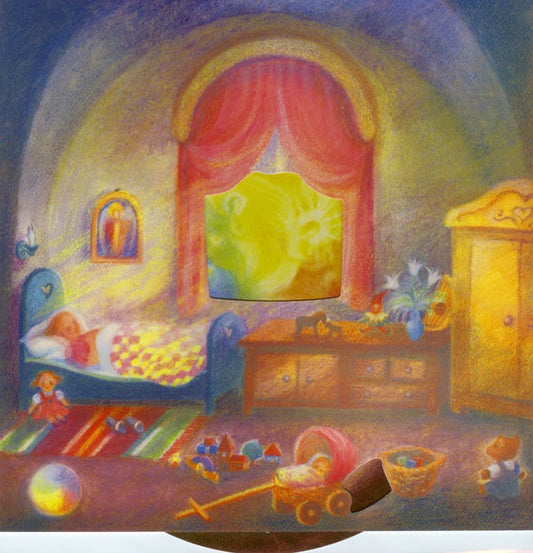 Bewegliches Bild   „Mein Sonnentag“  Im Bettchen    Gabriela de Carvalho