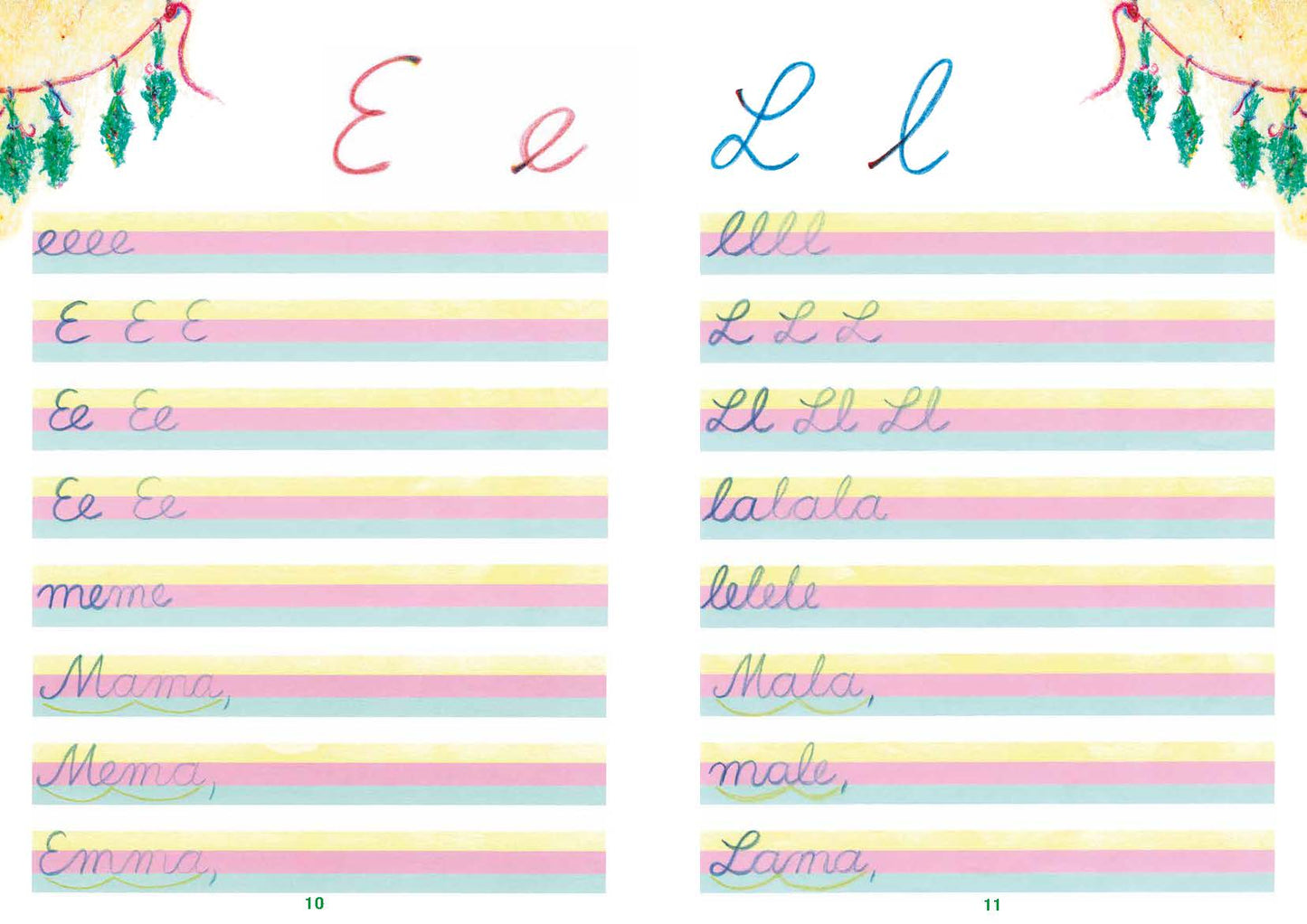 Schreibschrift schreiben mit Salome Heft 1 und 2